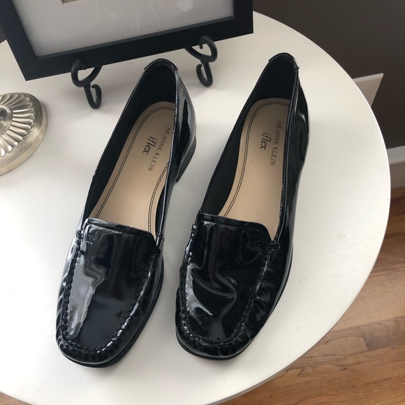 anne klein leather loafers